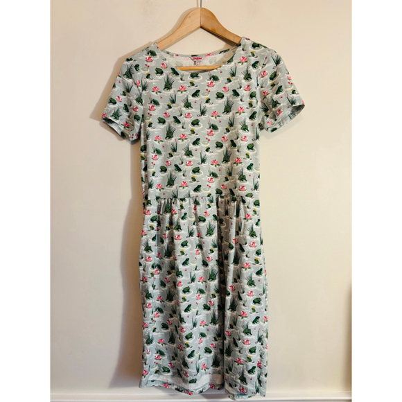 Cath Kidston Girls Size 8 Frog Flower Dress - Picture 9 of 9